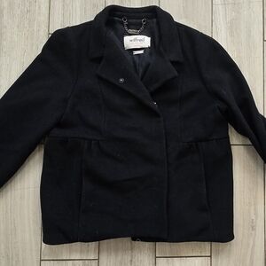 Black Wool Blend Jacket